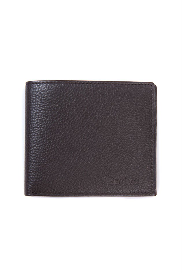 Barbour Amble Leather Billfold Wallet BR71 Dk.Brown