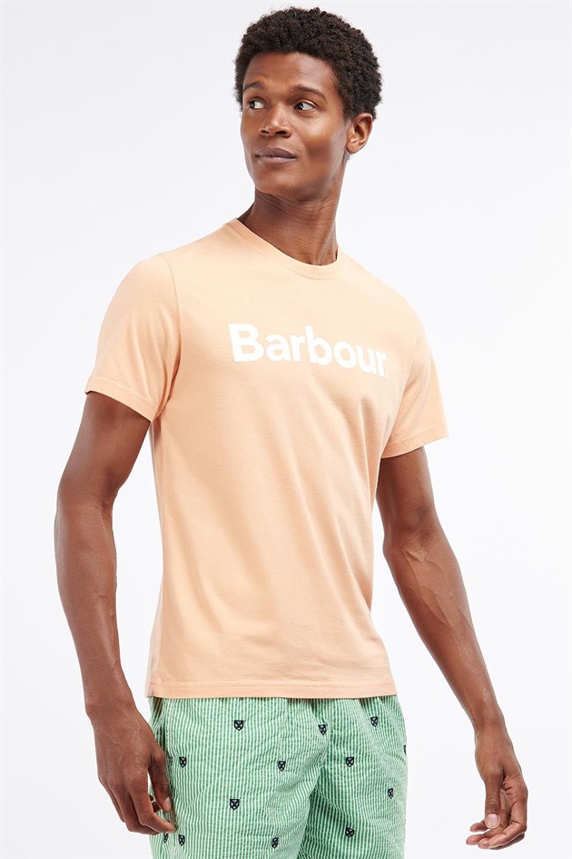 Barbour Logo T-Shirt Coral Sands