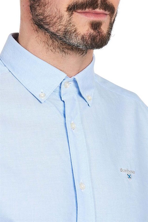 Barbour Oxford 3 Tailored Fit Shirt BL32 Sky Blue